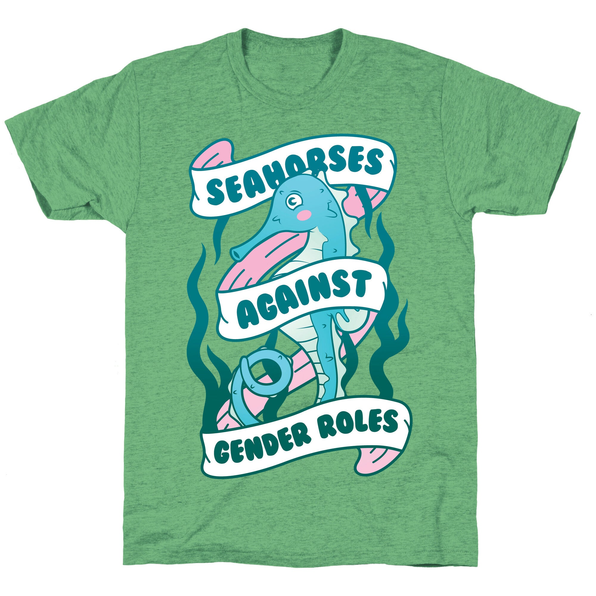 Seahorses Against Gender Roles Unisex Triblend Tee